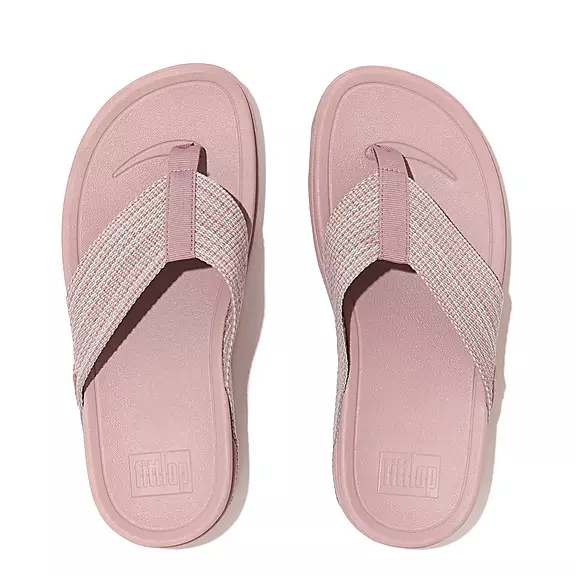 FitFlop SURFA Webbing Sandales Toe-Post Violette Clair | 25497267
