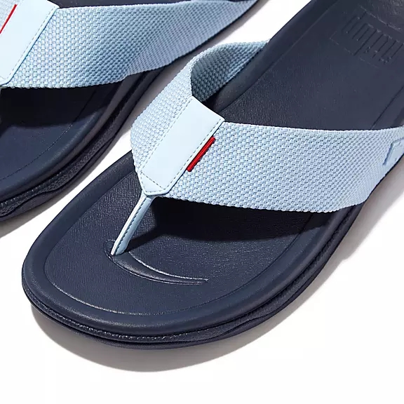 FitFlop SURFER Mens Sandales Toe-Post Bleu | 69590443