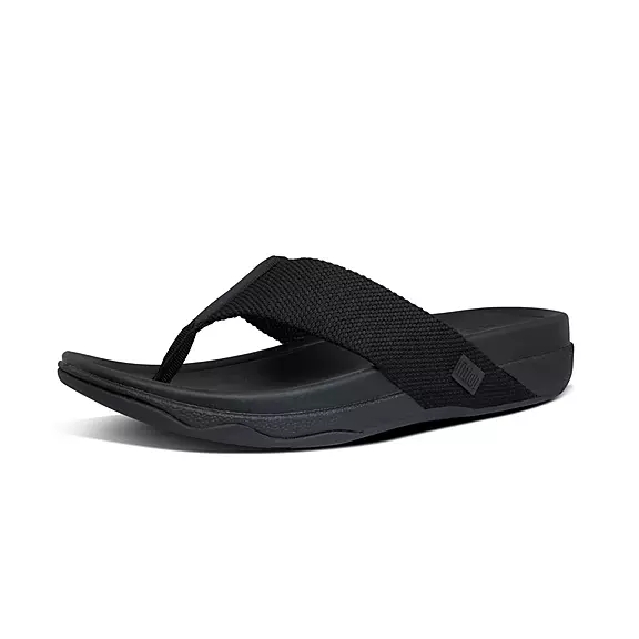 FitFlop SURFER Mens Sandales Toe-Post Noir | 81461457