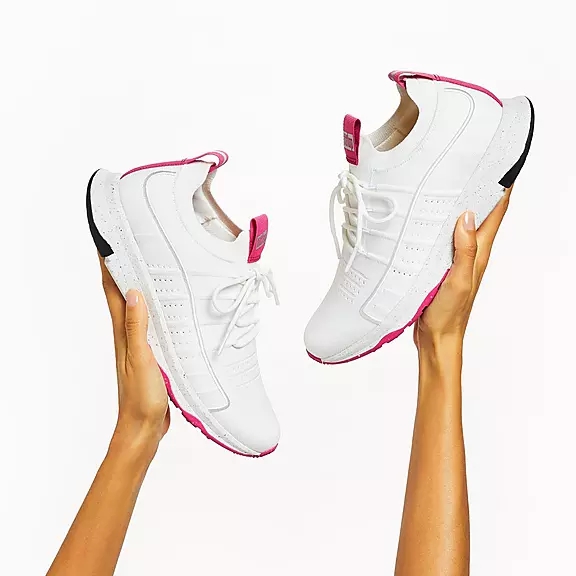 FitFlop VITAMIN FF E01 Knit Sports Baskets Blanche | 35275631