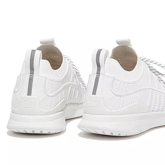 FitFlop VITAMIN FF Knit Sports Baskets Blanche | 41967497