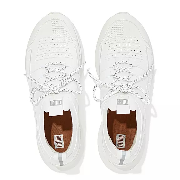 FitFlop VITAMIN FF Knit Sports Baskets Blanche | 41967497