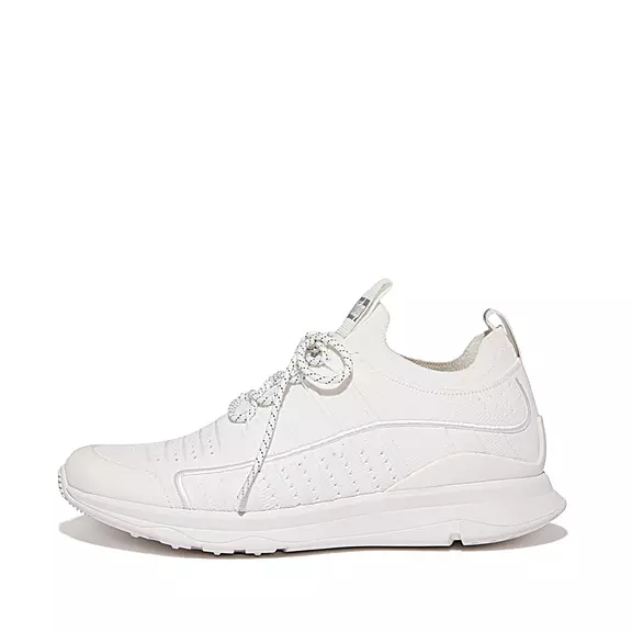 FitFlop VITAMIN FF Knit Sports Baskets Blanche | 98392212