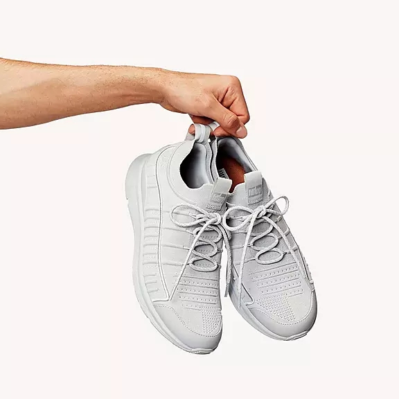 FitFlop VITAMIN FF Knit Sports Baskets Grise | 42514596
