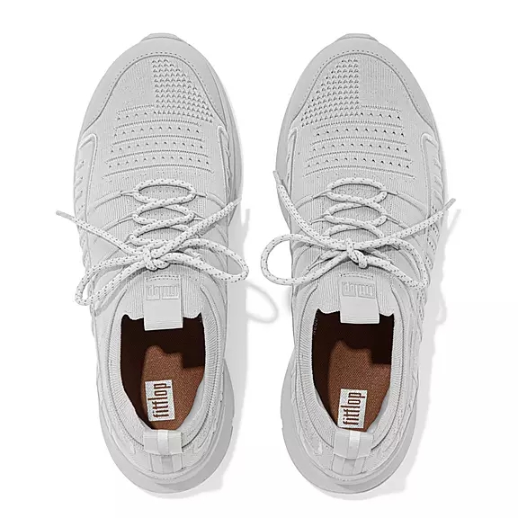 FitFlop VITAMIN FF Knit Sports Baskets Grise | 42514596