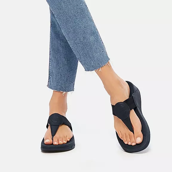 FitFlop WALKSTAR Webbing Sandales Toe-Post Bleu Marine | 67124368
