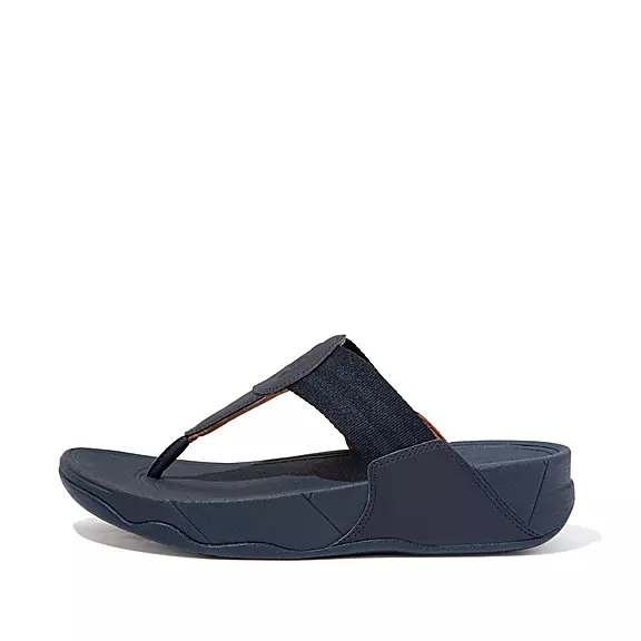FitFlop WALKSTAR Webbing Sandales Toe-Post Bleu Marine | 67124368