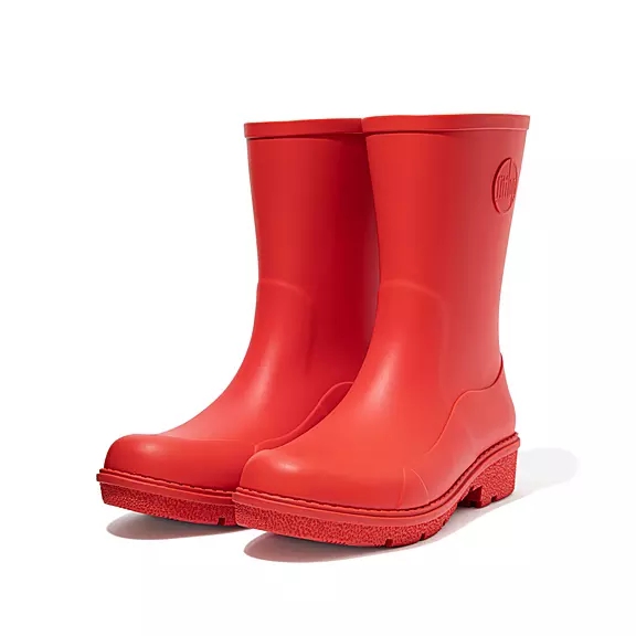 FitFlop WONDERWELLY Kort Bottes De Pluie Rouge | 24999503