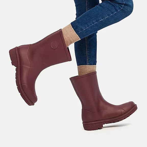 FitFlop WONDERWELLY Kort Bottes De Pluie Bordeaux | 45994741