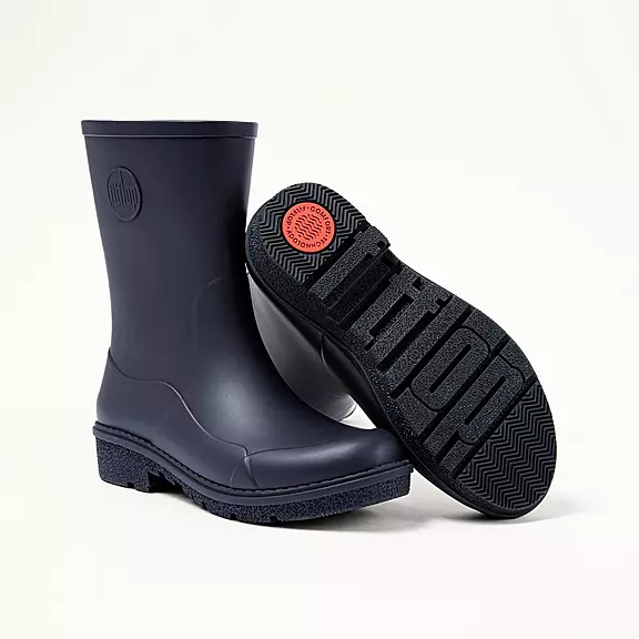 FitFlop WONDERWELLY Kort Bottes De Pluie Bleu Marine | 92285654